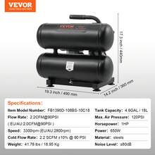 Air Compressor 750W/1450W/3000W Oil Free Air Compressor Quiet Portable Compressor Pump For Auto Repair Tire Inflation Home - 4L - Xem 1