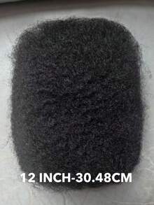 50g/Pack Afro Kinky Bulk Human Hair Extensions 10-16 Inch Natural Color Human Hair For Boho Twist Braiding Dreadlocks Unisex  Natural Look For Twists And Braids Extentions - SNatural - 查看 2