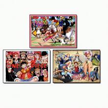 ONE PIECE 1/3/6张日本动漫海报，适合墙面装饰、生日装饰、宿舍、卧室、客厅装饰（不含画框）