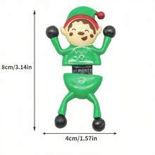 12/24 pezzi Giocattoli in gel morbido TPR a forma di Babbo Natale arrampicante per Natale, giocattoli antistress per bambini con renne appiccicose a tema natalizio, giocattoli in gel morbido TPR a forma di uomo arrampicante per Natale, giocattoli antistress natalizi in gel morbido appiccicosi per bambini con Babbo Natale