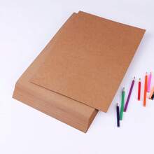Juego de 25 hojas de cartulina tamaño A4/A3 de 250 g/m² en kraft/negro/blanco - Adecuado para arte DIY, elaboración de tarjetas, pintura, garabatos, invitaciones e impresión de papelería - 1 Set - Ver 6