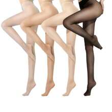 6/12 Piece High Waisted Semi Transparent Pantyhose Solid Color Slim Fit Leggings,Women's Stockings,Elastic Stockings