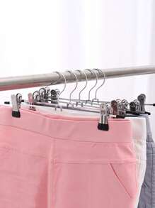 20 piezas Perchas de metal con pinzas ajustables, organizador multiusos antideslizante, duradero y ahorra espacio, adecuado para pantalones, faldas, jeans, chaquetas, armarios y exhibiciones minoristas