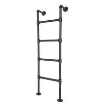 57" Tall Bunk Bed Ladder In Black Or Silver, 4-Step Carbon Steel Design, Customizable Height, Easy Installation, Modern Style For Home, Loft, Or Dorm Use - Black - View 3