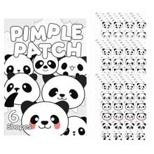 24/120片可爱熊猫痘痘贴，痘痘贴遮盖痘痘和瑕疵，温和清洁身体皮肤贴，节日礼物