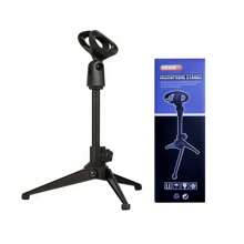 Suporte de Microfone Universal de Mesa Tripé Miniatura Portátil, Suporte Ajustável de Mesa para Microfone, Suporte Leve