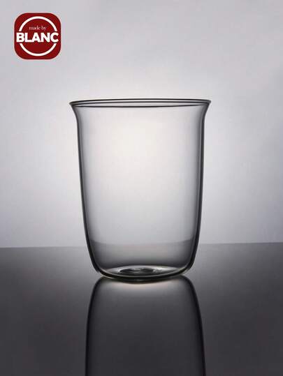 1 件创意高硼硅玻璃杯，简约透明咖啡或牛奶杯，水瓶，午餐盒，装饰