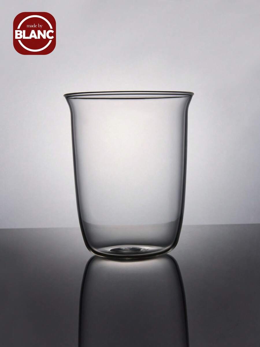 1 chiếc cốc thủy tinh borosilicate sáng tạo, cốc đựng cà phê hoặc sữa trong suốt đơn giản, bình nước, hộp đựng đồ ăn trưa, trang trí - Trong sáng - Xem 1