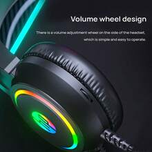 HP H100 Gaming Headset With Large Driver Unit, Surround Sound, Adjustable Microphone, RGB Colorful Lighting, Full Ear Protein Leather, Multi-Platform Compatibility - Black Standard Edition - View 5