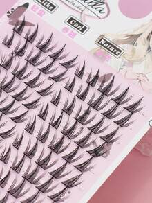 AYRMILLA 10 Rows 8-12mm False Eyelashes Natural Fish Tail Fairyultrafine Stem Feather Fan Fish Tail Grafting Eyelash Cross Wedding Party And Club Daily Work Meeting Natural False Eyelashes Are Comfortable To Wear Fairy Beginner Curling Planting False Eyelashes Flying Girls Such As , Students, Movies And TV Shows, Travel, Vacations, Brides, Birthdays, Etc - C - 查看 5