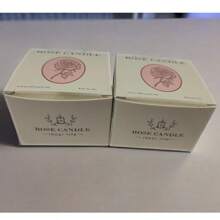 2Pcs Handcrafted Rose & Peony Flower Scented Candle Perfect For Yoga, Meditation, And Relaxation! Shaped Like A Lotus With Rich Fragrances, It's Reusable – You Can Use It As An Incense Burner Or Storage For Yoga Items.