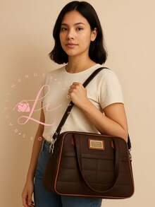 Women's Bag With Adjustable Shoulder Strap And Crossbody Large With Multiple Compartments - Navy Blue - View 4