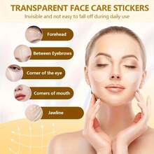 90片硅胶抗皱贴，适用于额头和笑纹，无香料，无酒精，无需电源或电池，适合所有肤质的护肤解决方案，男女通用 - 彩色 - 查看 3