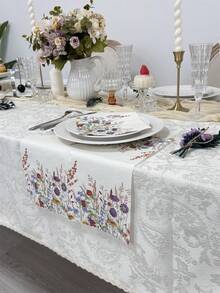 20pcs/Set Spring Floral Printed Disposable Paper Napkins, 13*13inch, Suitable For Wedding, Tea Party, Birthday, Parties, Home Decor, Restaurant, Kitchen, Party Supplies, Made Of Virgin Wood Pulp - Multicolor - View 8