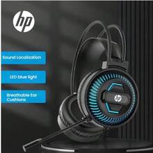 HP 8001電競級有線耳機發聲單元 超清語音降噪麥克風 遊戲專用 透氣蛋白皮耳罩 可調式頭樑 多平台相容 - 惠普8001[單USB接口] - 查看 3