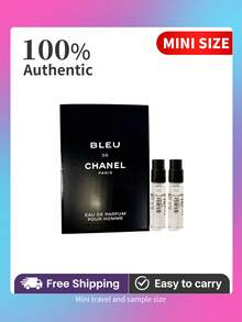 Bleu De Chanel Eau De Parfum Pour Homme For Men Spray Vial 1.5ML/0.05 Fl.Oz Travel Size  Mini - 3ml(1.5ml*2支)迷你體驗裝 - 查看 1