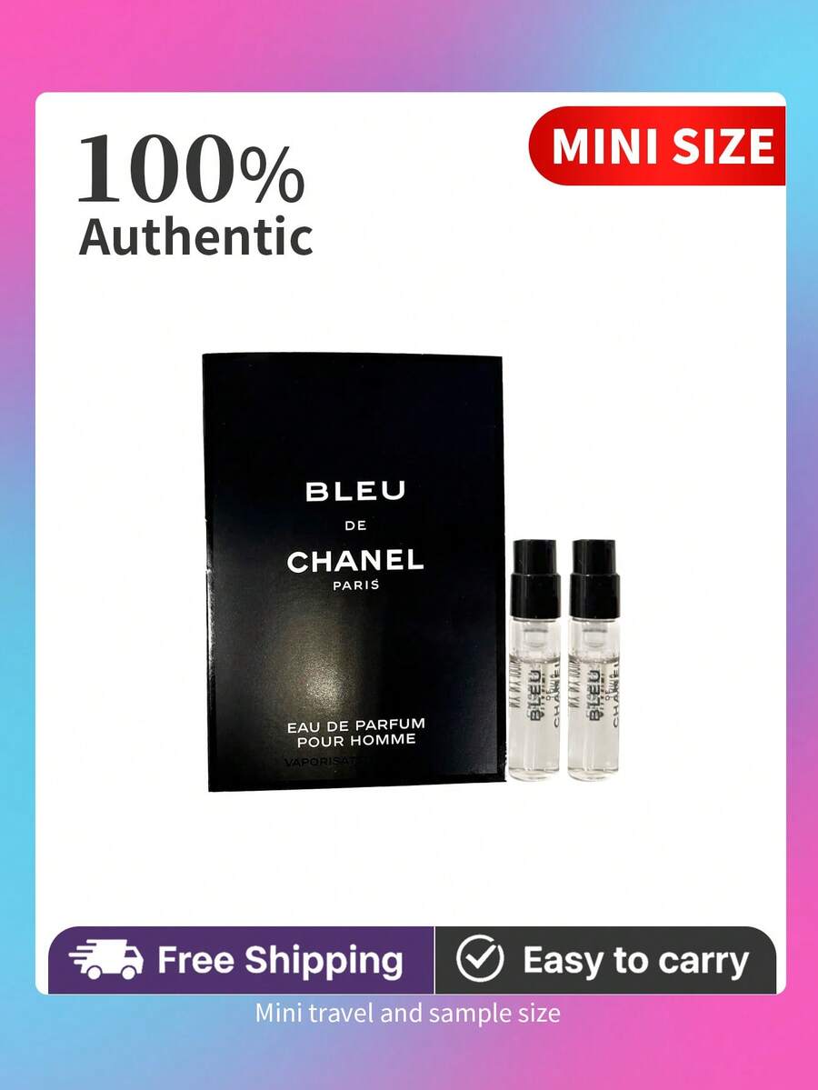 Bleu De Chanel Eau De Parfum Pour Homme For Men Spray Vial 1.5ML/0.05 Fl.Oz Travel Size  Mini - 3ml(1.5ml*2支)迷你體驗裝 - 查看 1
