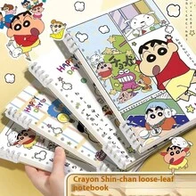 2025新款蜡笔小新B5笔记本高档活页横线A5厚记事本文具 - 彩色 - 查看 4