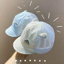 Baby & Kids Hats - 藍色-棉布款--鬆緊腰 - 查看 2