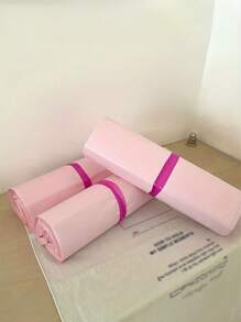 50个粉色快递邮寄袋聚乙烯包装自封快递袋信封包装袋用于运输袋 - 粉色 - 查看 10