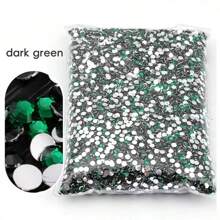 Non Hot Fix Rhinestones 2mm-6mm Silver Bottom Round Resin Flatback Crystal Rhinestone DIY Nail Art Jewelry Garment Decorations