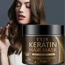 Keratine Magic Hair Mask Protein Straight Hair Repair Dry Frizzy Damaged Hair Cream Professional Smooth Shiny Deep Moisturizing Care 60G