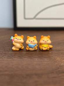 3pcs Cute Mini Cat Statues, Resin DIY Desktop Decorations, Miniature Landscape Accessories, Suitable For Various Rooms, Festival Creative Decorations, Christmas, Halloween, Cat Enthusiasts' Preferred Gifts - Multicolor - View 6