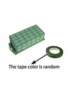 2pcs/1pc Square Foam Flower Cage Hanging Box, Rectangular Flower Cage Wall Decor, Wedding Christmas Party Table Top Fresh Flower Bouquet Decoration, Durable Floral Foam Cage Block Stand, With Adhesive Tape For Fresh Flowers Home Indoor Garden Decor, Floral Cage Suitable For Birthday Party, Wedding, Themed Party, Halloween, Christmas, Gifts, Corporate Events - Multicolor - View 12