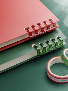 A5/B5/A4 Flip Up Loose-Leaf Notebook,60 Sheets,Detachable Horizontal Line Inner Page Notepad,Waterproof PP Cover,60 Pages,Office And School Supplies - Multicolor - View 9