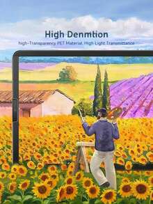 2片装磨砂磁性纸感防眩光防指纹平板电脑屏幕保护膜，柔软材质，兼容iPad 5/6/7/8/9/10/11、Air Pro 11/13/12.9英寸、Galaxy Tab S9/S10/S7/S8/S9FE/S10FE/S9+/A9+/S8+ Plus 12.4英寸/11英寸、MatePad、荣耀、红米平板5/6/7，TPU材质，快速贴合，防尘防刮，非玻璃材质。 - 霧面 - 查看 3