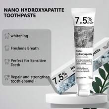 Pasta de dientes de hidroxiapatita natural - Repara eficazmente el esmalte dental, blanquea los dientes y protege la salud bucal - Multicolor - Ver 8