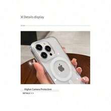 Original Clear For Magsafe Magnetic Wireless Charging Case For IPhone 16 15 14 13 12 11 Pro  Max Plus Acrylic Cover - 無色 - 查看 5