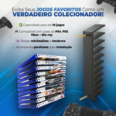 Suporte Organizador De Parede Ou Mesa Para Filmes e Jogos