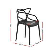Gardeon 4PC Outdoor Stackable Dining Chairs - Portable Patio Furniture Set For Garden & Backyard Use, Durable PP Construction