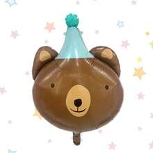 1 pieza Globos de cumpleaños, globos con tema de circo, payasos de pie grandes, planetas a rayas, globos de película de aluminio con animales, decoraciones de escena de cumpleaños, arreglos de escena de fiesta sorpresa, carnavales, productos de decoración navideña - Multicolor - Ver 10