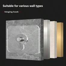 32/16/8/4pcs No Drill Invisible Nail Screw Adhesive Tile Hooks, Strong Sticky Wall Hooks For Photo Frame, Damage-Free Hanging - Clear - View 10