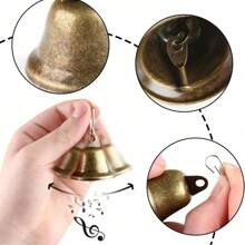 5/10/20pcs Craft Bells Bronze Metal Jingle Bells,Vintage Bells With Hook,DIY Wind Chimes,Dog Potty Training, Doorbell,Gift Wrap Wedding,Christmas Tree Decor DIY Supplies
