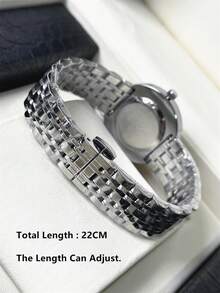 PABLO RAEZ 1pc Lady Watch Pink Jewelry Accessories Women Wristwatch Vintage Charming Original Brand New Fashion AAA Stainless Steel Bracelets Chain Luxury Silver Color Non Tarnish Party Girls Casual CD Dress Watch Metal Steel Heavy Strap 50M Water Resistant Simple Casual Clock Female Elegant Rhinestone Quartz Watch - one-size - View 10