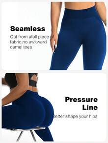 TNTOR Mallas de mujer con control de abdomen de cintura alta y compresión sin costuras T000L, talla grande, pantalones de yoga a prueba de flexiones de cintura alta, longitud 7/8, Levantamiento de melocotón, Negro