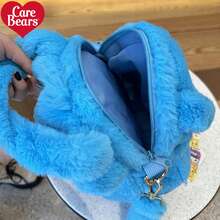 CARE BEARS Heart-Shaped Plush Shoulder Bag, Large Capacity Crossbody Bag, Fashionable And Versatile, Soft And Skin-Friendly, Comfortable To Carry - Suitable For Work, Study, Travel, Shopping And Storage, A Great Christmas Gift Choice. - 彩色 - 查看 4