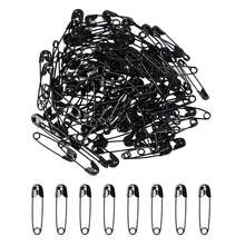100PCS Safety Pins, Small Safety Pins, 0.8 X 0.2 Inch Safety Pins Bulk, Black Safety Pin Pins, Rust Resistant Safety Pins For Clothes, Sewing, Crafts, Paper - 黑色 - 查看 1
