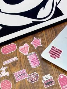 SCXXBSW 50pcs Pink Bible Jesus Cartoon Graffiti Stickers Decorative Handbooks Water Cups Notebook Luggage Waterproof Stickers - Multicolor - View 8