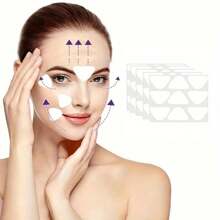 90片硅胶抗皱贴，适用于额头和笑纹，无香料，无酒精，无需电源或电池，适合所有肤质的护肤解决方案，男女通用 - 彩色 - 查看 9