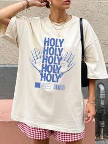 Holy Holy Holy Shirt, Retro Christians Gift, Lord God Almighty Shirt, Bible Verse Tee, Christians T-Shirt - White - View 1
