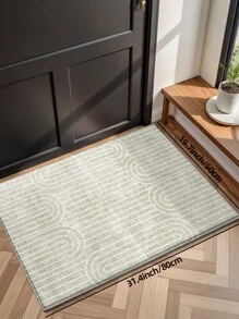 DAJIANG 1件装加厚绒面防滑底舒适地垫，适用于玄关、走廊、厨房等场所，可机洗，易于清洁，家居装饰，玄关装饰，浴室装饰，厨房地毯 - 彩色 - 查看 13