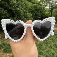1/2 Peças/Conjunto Óculos em Formato de Coração Estilo Vintage para Noivo e Noiva - Adequado para Festa de Casamento Preto e Branco, Presentes para Chá de Panela, Adereços para Fotos de Casal, Itens Essenciais para Eventos Românticos