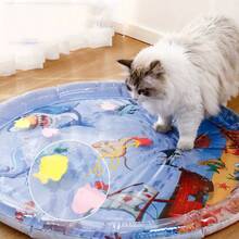 加厚宠物水感应游戏垫，2025新款猫咪感官水游戏垫，猫咪降温垫，猫狗通用水感应垫，凉爽舒适的充气游戏垫。