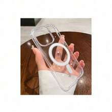 Original Clear For Magsafe Magnetic Wireless Charging Case For IPhone 16 15 14 13 12 11 Pro  Max Plus Acrylic Cover - 無色 - 查看 7