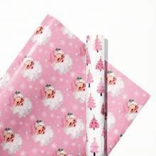 6 Pieces Of Pink Christmas Wrapping Paper Are Suitable For Various Occasions Such As Christmas, Weddings, Birthdays, Winter Vacations, Etc. You Can Stick Pink Christmas Gift Wrapping Paper On The Wall To Create A Festive Atmosphere.
