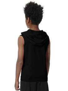 EXARUS 3-Pack Boy T-Shirt Youth Quick-Drying Sweat-Wicking Short-Sleeved Sportswear Breathable Top - Đen, xám và đỏ - Xem 4